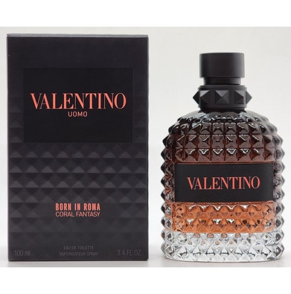 VALENTINA UOMO BORN IN ROMA CORAL FANTASY 100ML EDT SPRAY BY VALENTINO